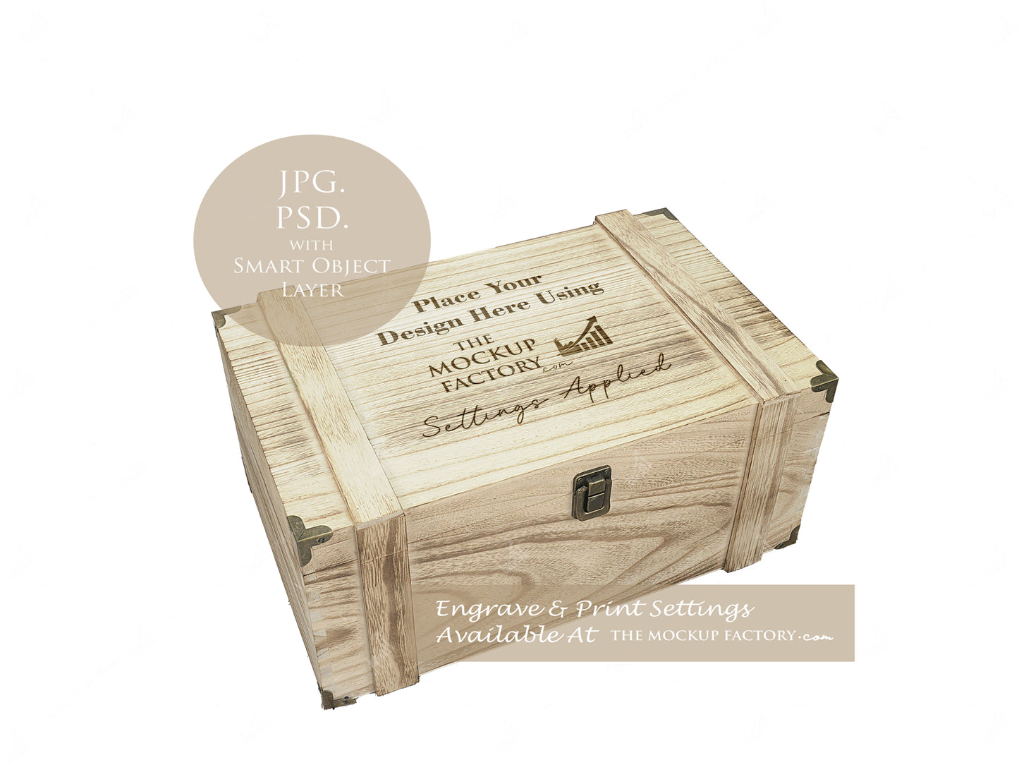 Rustic Burnt Finish Rectangle Chest Box Mockup Bundle PSD -Natural Botanicals Style Mockup - Smart Object Template with Smart Object - UK Product Mockup