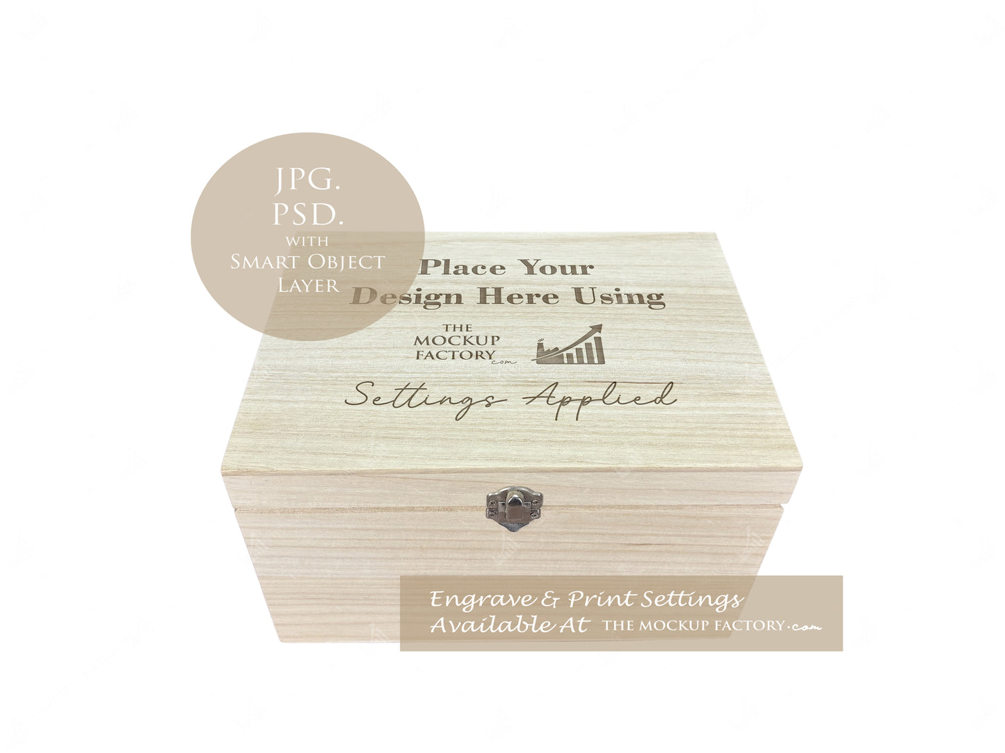 Deep Rectangle Wooden Box Mockup PSD - Dark Gothic Style Mockup Template - Smart Object Template with Smart Object - UK Product Mockup