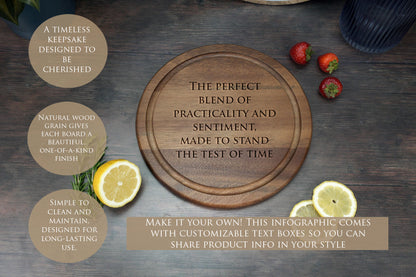 Huge Pack Chopping Board Mockups Bundle - Acacia & Rubberwood - Dark Vintage - PSD Templates with Smart Object - UK Product Mockup