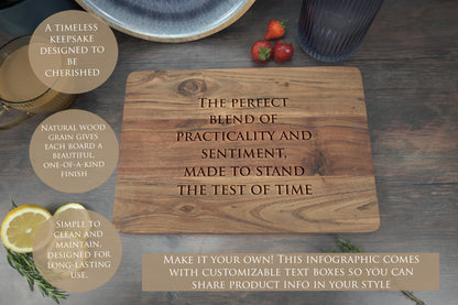 Huge Pack Chopping Board Mockups Bundle - Acacia & Rubberwood - Dark Vintage - PSD Templates with Smart Object - UK Product Mockup