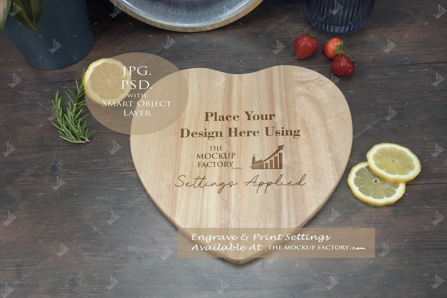 Huge Pack Chopping Board Mockups Bundle - Acacia & Rubberwood - Dark Vintage - PSD Templates with Smart Object - UK Product Mockup
