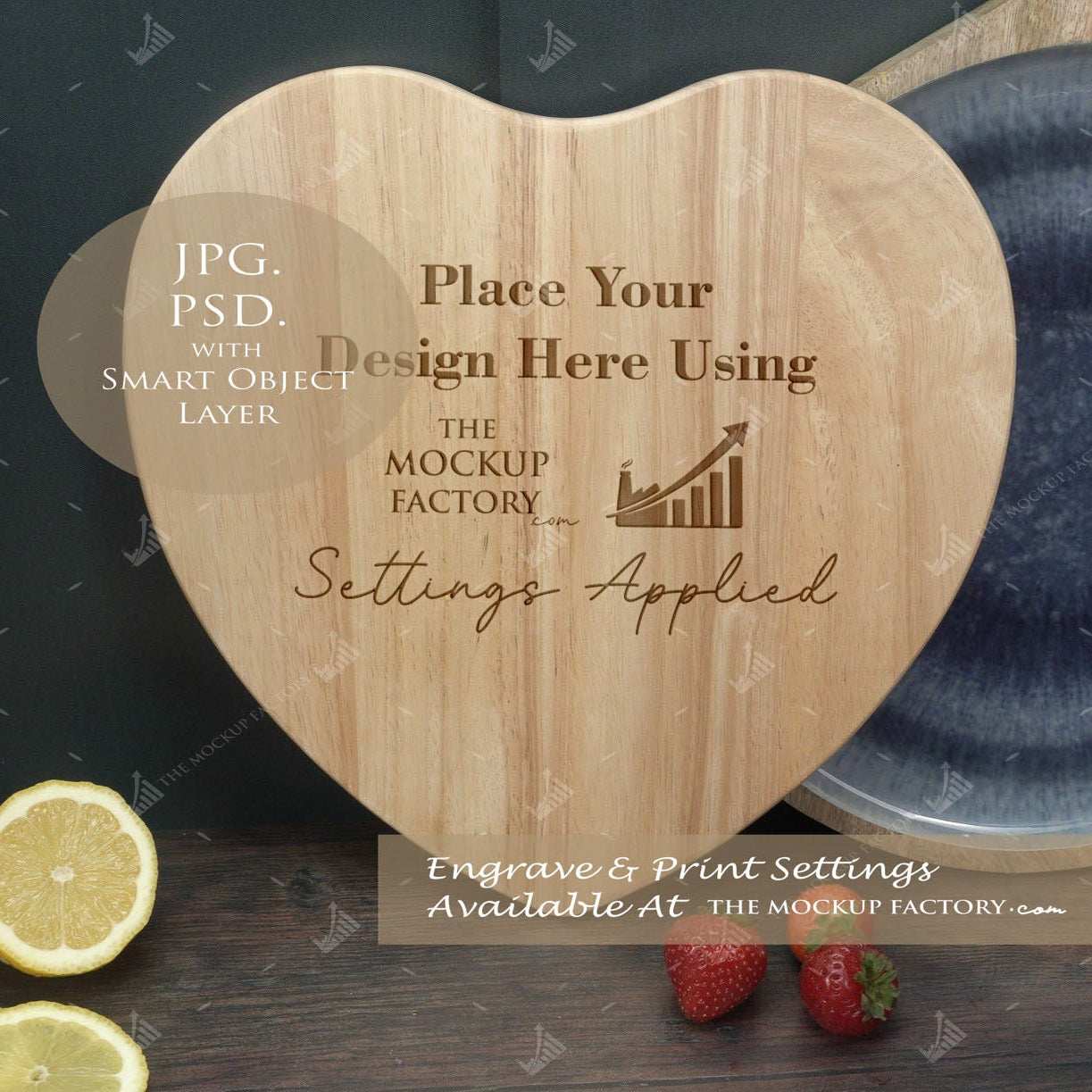 Huge Pack Chopping Board Mockups Bundle - Acacia & Rubberwood - Dark Vintage - PSD Templates with Smart Object - UK Product Mockup