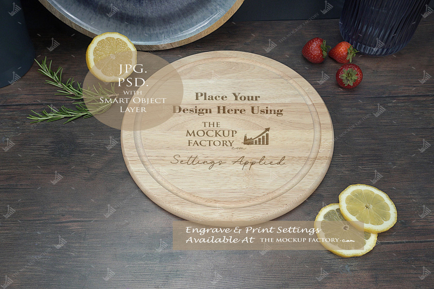 Huge Pack Chopping Board Mockups Bundle - Acacia & Rubberwood - Dark Vintage - PSD Templates with Smart Object - UK Product Mockup