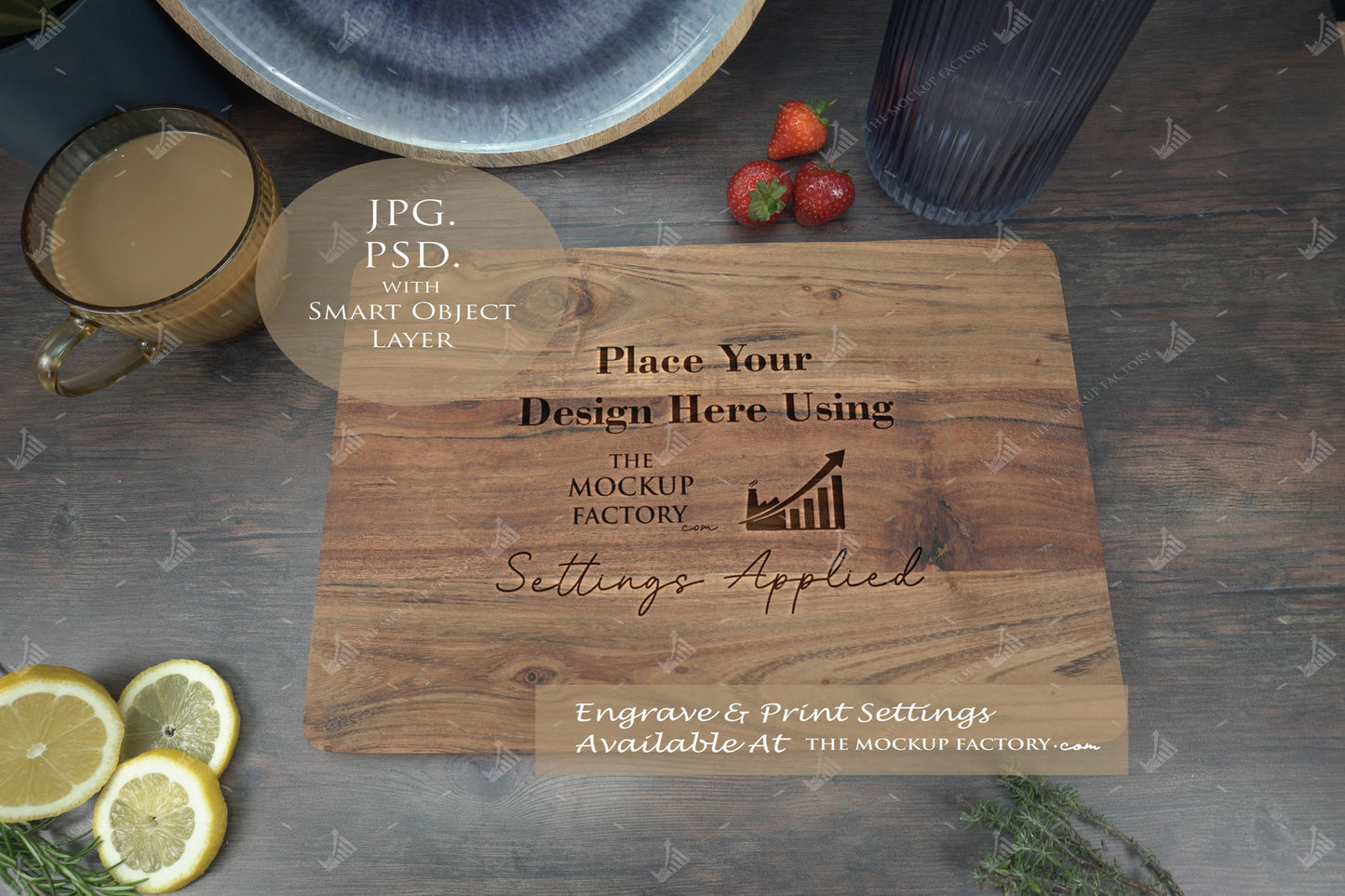 Huge Pack Chopping Board Mockups Bundle - Acacia & Rubberwood - Dark Vintage - PSD Templates with Smart Object - UK Product Mockup