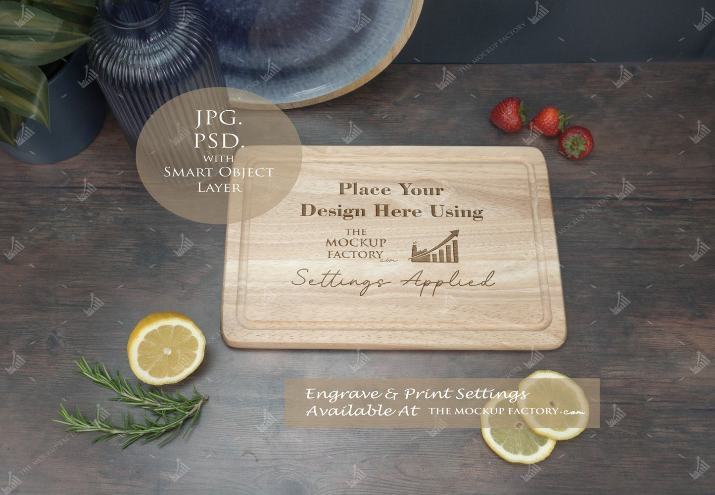 Huge Pack Chopping Board Mockups Bundle - Acacia & Rubberwood - Dark Vintage - PSD Templates with Smart Object - UK Product Mockup