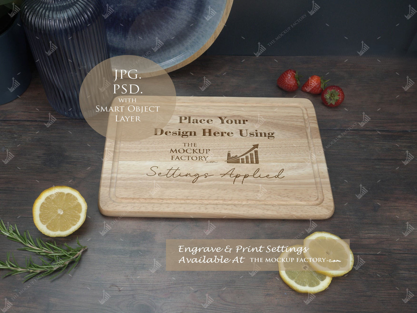 Huge Pack Chopping Board Mockups Bundle - Acacia & Rubberwood - Dark Vintage - PSD Templates with Smart Object - UK Product Mockup