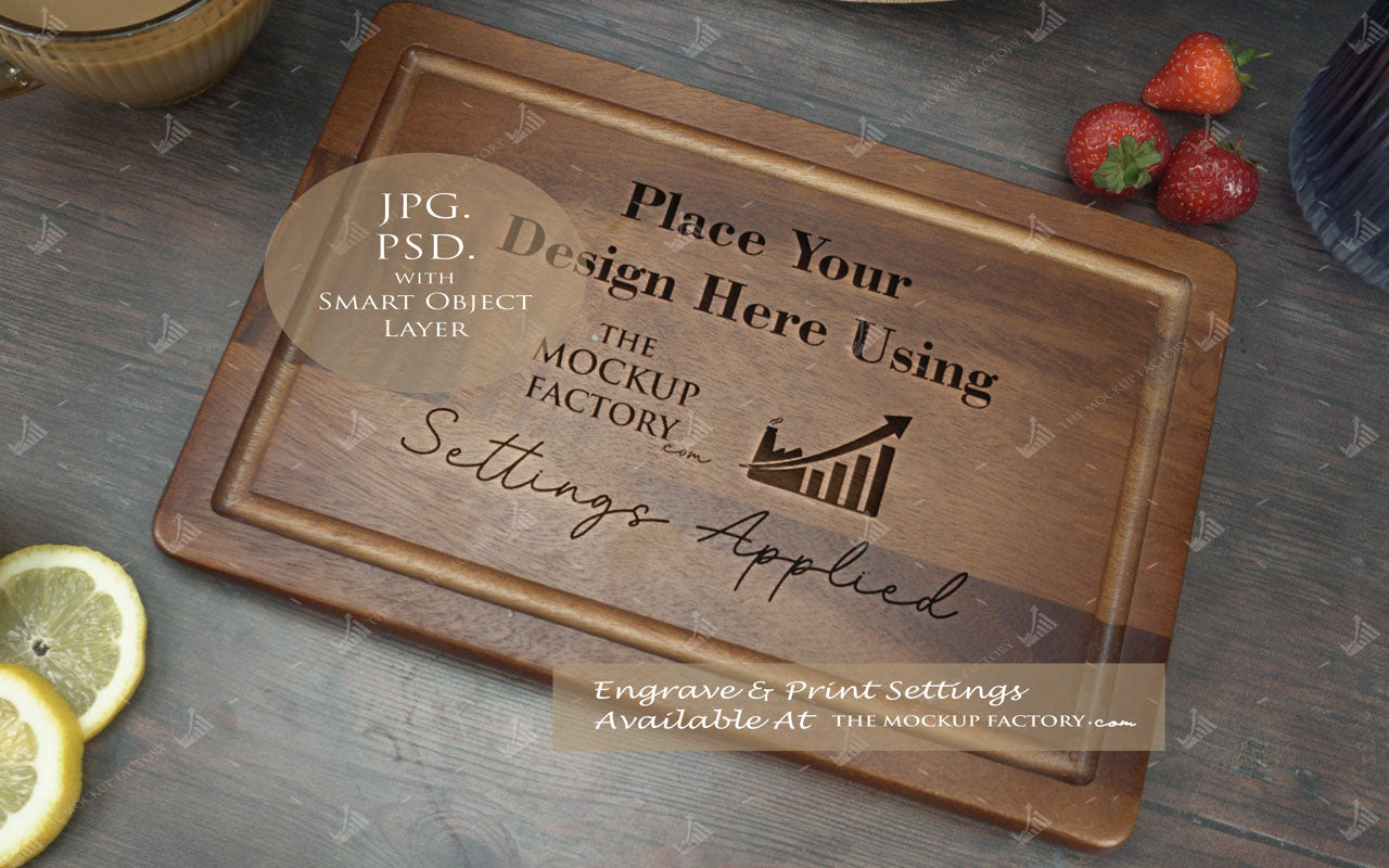 Huge Pack Chopping Board Mockups Bundle - Acacia & Rubberwood - Dark Vintage - PSD Templates with Smart Object - UK Product Mockup