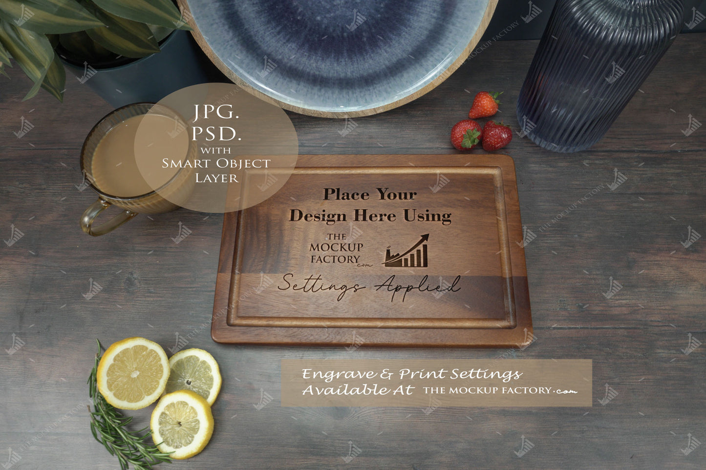 Huge Pack Chopping Board Mockups Bundle - Acacia & Rubberwood - Dark Vintage - PSD Templates with Smart Object - UK Product Mockup